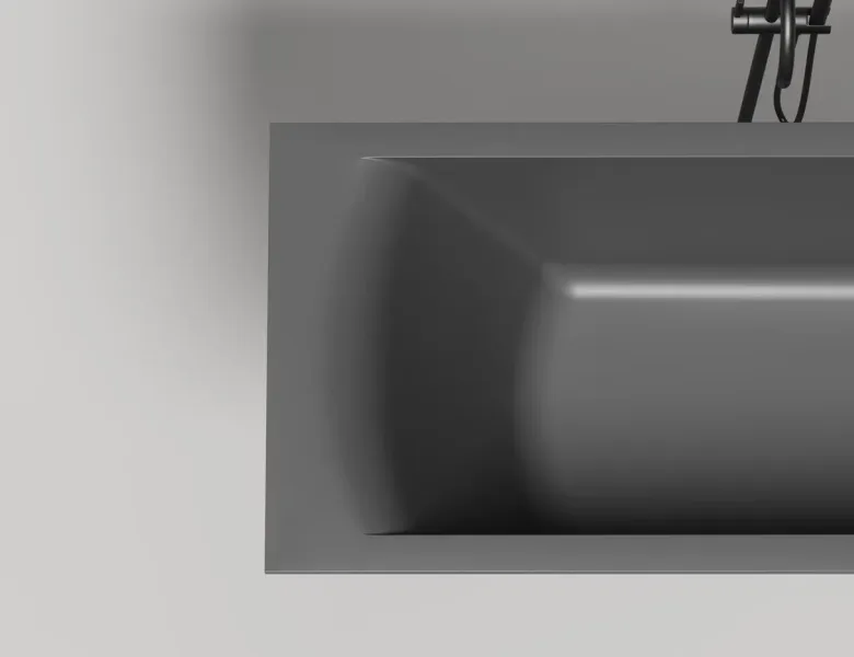 Ванна из искусственного камня Salini Cascata S-Stone 104123MRF 170x75см RAL полностью