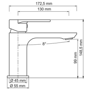 WasserKRAFT Mindel 8503 Смеситель для умывальника WasserKRAFT Mindel 8503 Смеситель для умывальника