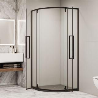 Душевой уголок RGW SV-53B 06325300-14 100x100 см профиль чёрный стекло прозрачное