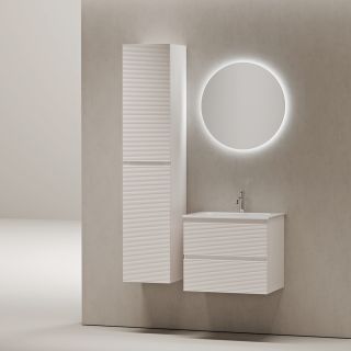 Тумба подвесная Sancos Фолк (Folk) FL60W 60 см белый матовый