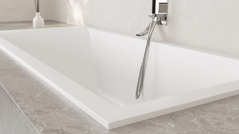 Ванна из искусственного камня Salini Cascata S-Sense 104113MRH 170x75см RAL снаружи