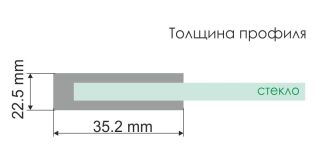 Шторка на ванну WasserKRAFT Main 41S02-100 LM 100 см профиль хром стекло матовое