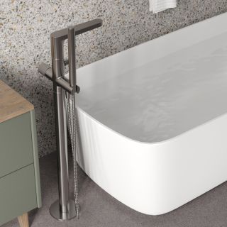 Напольный смеситель для ванны WasserKRAFT Tauber 6421 никель