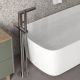Напольный смеситель для ванны WasserKRAFT Tauber 6421 никель