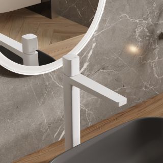 Смеситель для раковины WasserKRAFT Saale 9503H белый матовый
