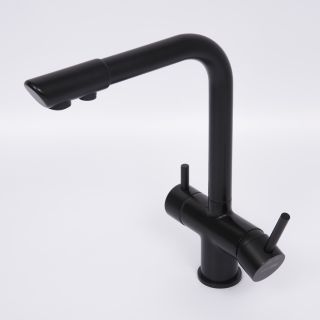 Смеситель для кухни WasserKRAFT A8367 под фильтр чёрный матовый
