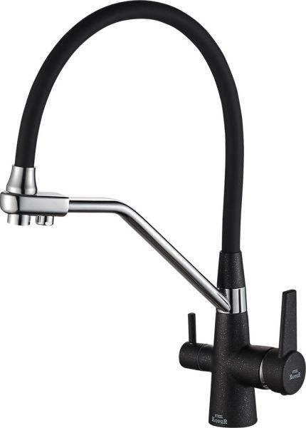 Смеситель для кухни ZORG Steel Hammer SH 903-6 BLACK CR Смеситель для кухни ZORG Steel Hammer SH 903-6 BLACK CR