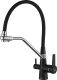 Смеситель для кухни ZORG Steel Hammer SH 903-6 BLACK CR Смеситель для кухни ZORG Steel Hammer SH 903-6 BLACK CR