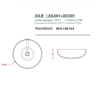 Раковина ArtCeram Cognac JOL001 17 00 черная 68 см Раковина ArtCeram Cognac JOL001 17 00 черная 68 см