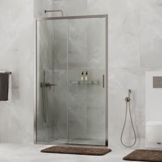 Душевая дверь WasserKRAFT Tauber 64S05 120 см профиль никель стекло прозрачное