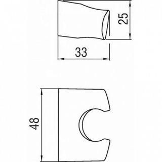Держатель Nobili AD147/9CR для ручного душа Держатель Nobili AD147/9CR для ручного душа