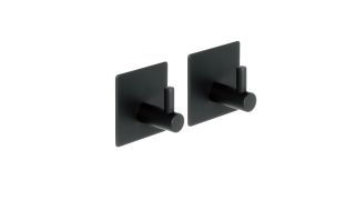 Крючок одинарный - 2 штуки, черный Fixsen, FX-560A Крючок одинарный - 2 штуки, черный Fixsen, FX-560A