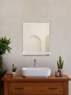 Зеркало DQ Гессен Гёте (Hessen Goethe) DQMHES5060WF с полкой 50x60 см фацет