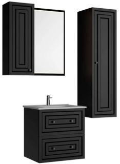 Тумба с раковиной Creavit Kayra KY0060.42.MAN + SU060-00CB00E-0000 57 см антрацит