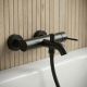 Смеситель для ванны и душа WasserKRAFT Niers 3001BL чёрный матовый