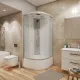 Душевая кабина Niagara Eco E80/40/MT 80x80 см профиль хром стекло матовое