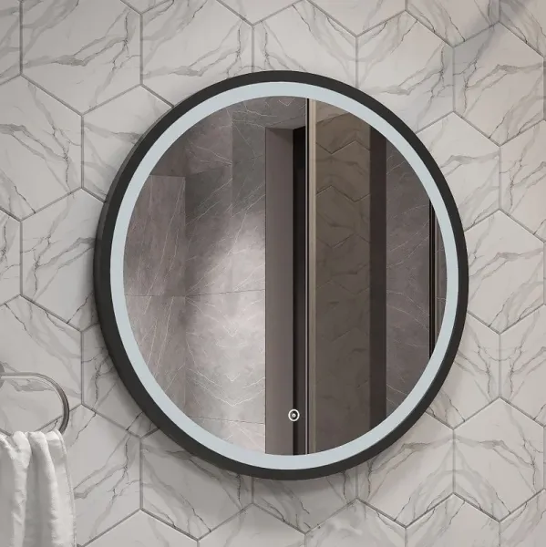 Зеркало с подсветкой ArtMax Livorno AM-Liv-800-DS-F-Nero 80 см чёрный