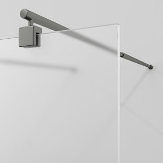 Душевая перегородка WasserKRAFT Vechte 60W39GR-MG  90 см профиль графит стекло матовое
