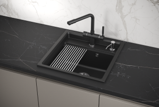 Мойка кухонная Granula Kitchen Space 5002, ШВАРЦ Мойка кухонная Granula Kitchen Space 5002, ШВАРЦ