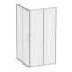 Душевой уголок Am.Pm Above W9XG-403-100100-MT 100x100 см профиль хром стекло прозрачное