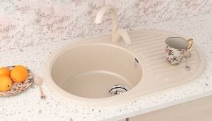 Смеситель для кухни Ulgran Classic U-007-302 песочный
