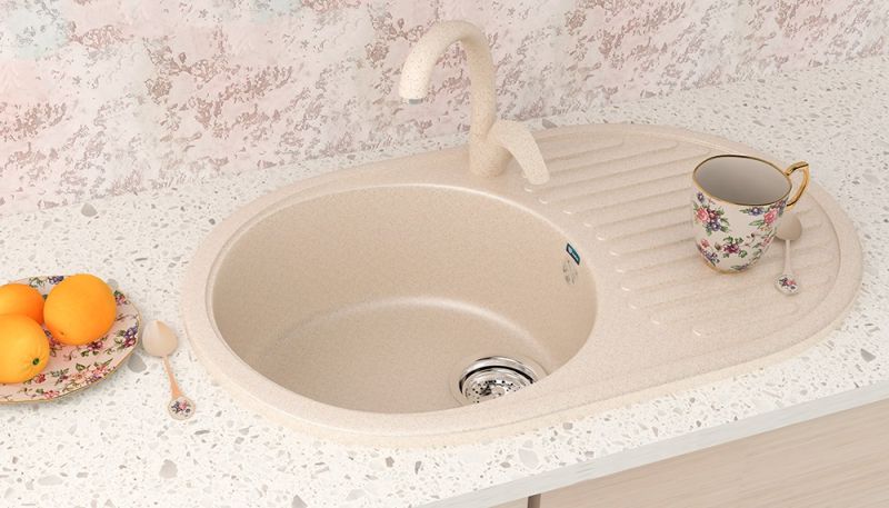 Смеситель для кухни Ulgran Classic U-007-307 терракот