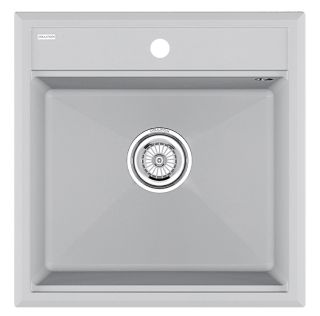 Мойка кухонная Paulmark Stepia PM115051-GRS серый дым Мойка кухонная Paulmark Stepia PM115051-GRS серый дым
