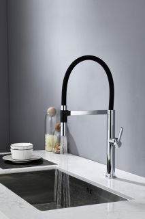 Смеситель для кухни AQUAme Cucina AQM9904CR с гибким изливом хром