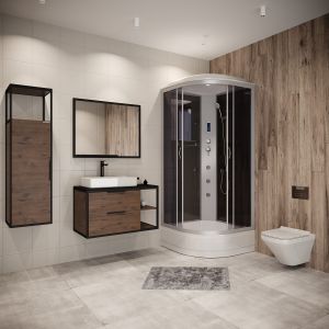 Душевая кабина Niagara NG-3501-14F с гидромассажем 90x90см серебро/тонированное