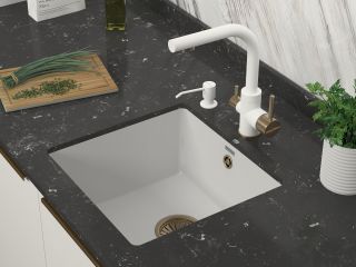 Смеситель для кухни Paulmark Essen Es213011-431BR белый/бронза Смеситель для кухни Paulmark Essen Es213011-431BR белый/бронза