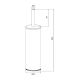 Щётка для унитаза IDDIS Optima Home напольная чёрный матовый BRUBL0i47