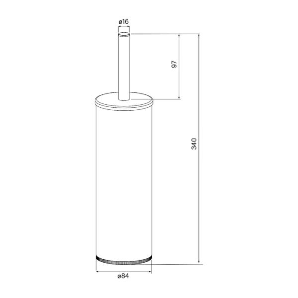Щётка для унитаза IDDIS Optima Home напольная белый матовый BRUWT0i47