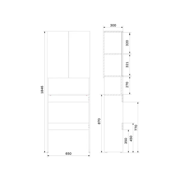 Шкаф AM.PM X-Joy M85CSX06521WG1 белый 65 см