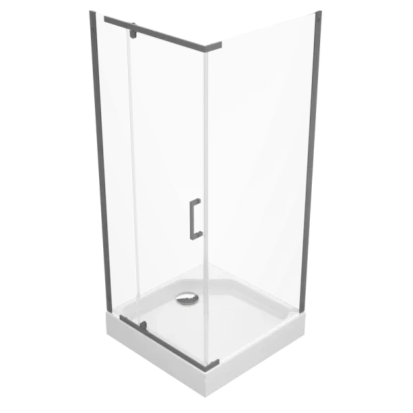 Душевой уголок Triton Терра -Голд  Щ0000073935 90x90 см профиль графит стекло прозрачное