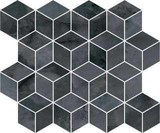 Декор Kerama Marazzi T017\14024 Джардини серый темный мозаичный глянцевый 45x37.5x1