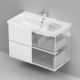 Тумба с раковиной Am.Pm Gem M90-FHX0802WG-WCC0802WG 80 см белый