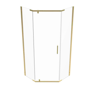 Душевой уголок Triton Дека -Голд  Щ0000073928 100x100 см профиль золото стекло прозрачное