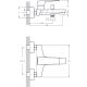 Смеситель для ванны с коротким изливом RUSH Thira (TR3635-44)