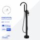 Напольный смеситель для ванны Ceruttispa ТОБИЯ B (TOBIA B) CT12114 чёрный матовый