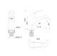 Смеситель для раковины Wonzon & Woghand WW-A40212-MB чёрный матовый