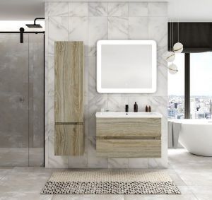 Шкаф подвесной Art&Max Techno 40x160см левый дуб мелфорд AM-Techno-1600-AC-SO-LW823-L