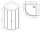 Душевой уголок Am.Pm Gem 80x80см чёрный матовый W90G-401-080BT