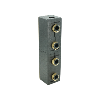 Гребёнка, ELSEN, DN25, подключение-1 1/2, 2 контура, размер отвода-1 1/2, мощность, кВт-82, расход-3,5 м3/ч, PN, бар-6, EWG25.02, T°C -от +2 до +110, с теплоизоляцией