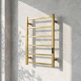 Полотенцесушитель электрический WasserKRAFT Abens 20TH101-6BG 45x70 см золото матовое