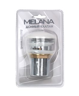 Донный клапан Melana MLN-335301 с переливом белый Донный клапан Melana MLN-335301 с переливом белый