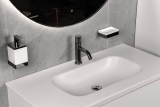 Дозатор Boheme Qubic 10727-SGM графит