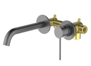 Смеситель встраиваемый для раковины Timo Saona 2372/18SM чёрное золото
