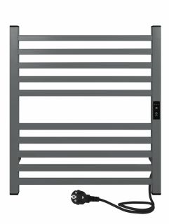 Полотенцесушитель электрический Indigo Attic LСLATCE60-50MGRt 60x50 см серый матовый