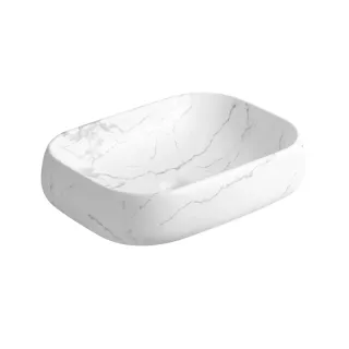 Раковина Milleau Miel MU0086-MWM белый мрамор Раковина Milleau Miel MU0086-MWM белый мрамор