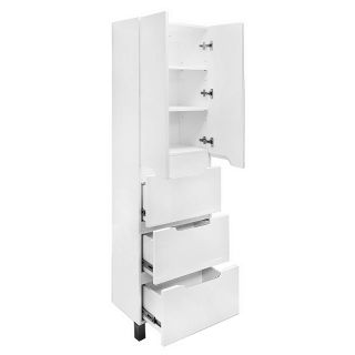 Пенал напольный Azario Kantri CS00097265 50 см белый глянец